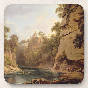 Hawthornden Castle, near Edinburgh, c.1820-22 (oil Coaster