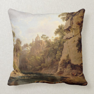 Hawthornden Castle, near Edinburgh, c.1820-22 (oil Cushion