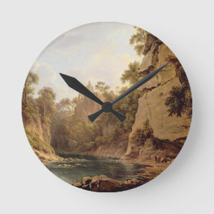Hawthornden Castle, near Edinburgh, c.1820-22 (oil Round Clock