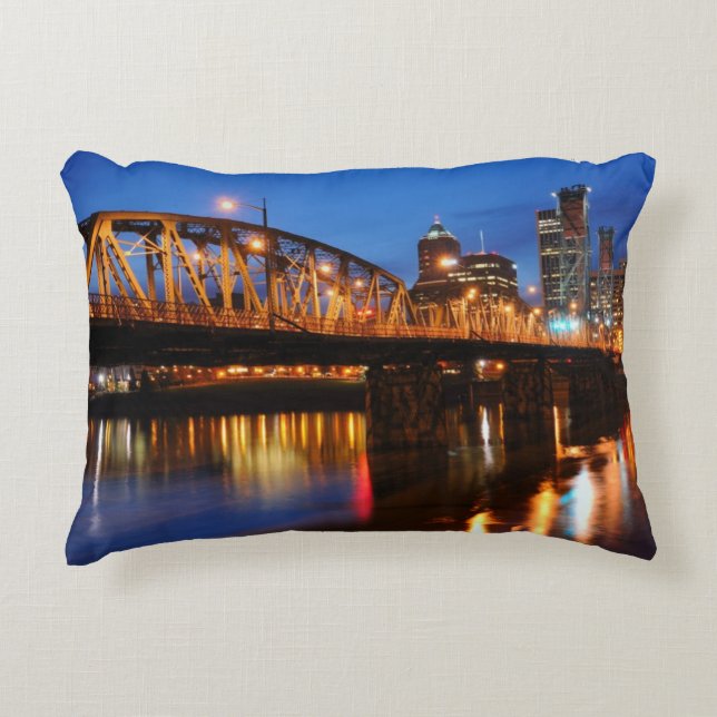 Hawthorne Bridge Decorative Cushion (Front)