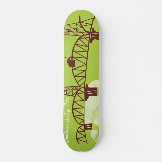Hawthorne Bridge, PDX Skateboard (Front)