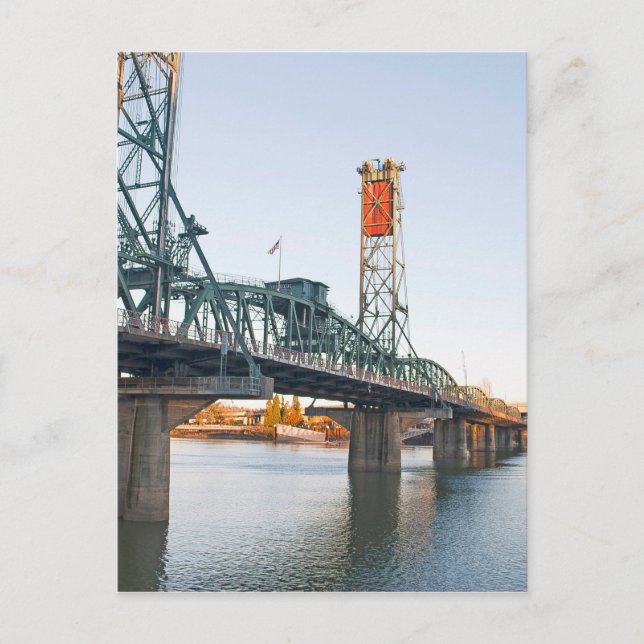 Hawthorne Bridge Portland Daytime Postcard (Front)