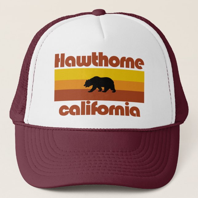 Hawthorne,California Trucker Hat (Front)