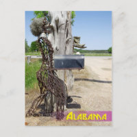 Hay Bale Art - Iron Woman Mailbox