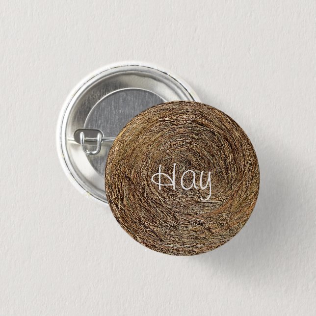 Hay Bale Button (Front & Back)