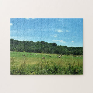 Hay Bales, Wytheville, Virginia Jigsaw Puzzle
