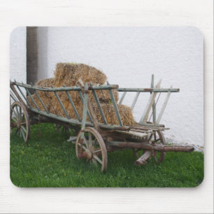 Hay Cart Mouse Pad