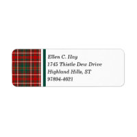 Hay Clan Red and Green Scottish Tartan