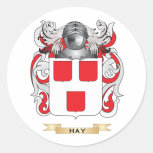 Hay Coat of Arms (Family Crest) Classic Round Sticker