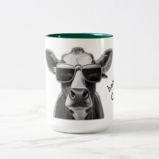 Hay cow - T shirt Two-Tone Coffee Mug