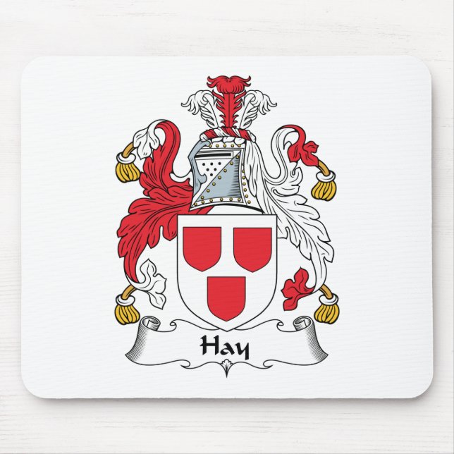 Hay Family Crest Mouse Pad (Front)
