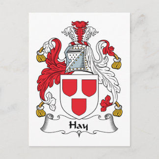 Hay Family Crest Postcard