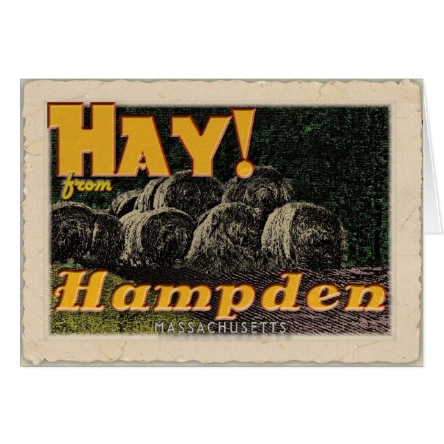 Hay! Hampden, MA card (Front Horizontal)