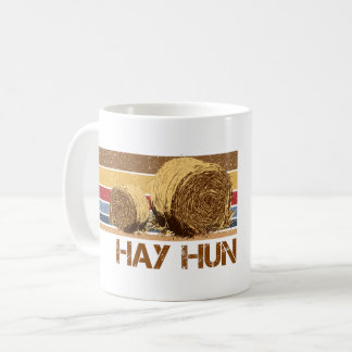 hay hun Hay bale Funny Farm Life Country Hayfield Coffee Mug