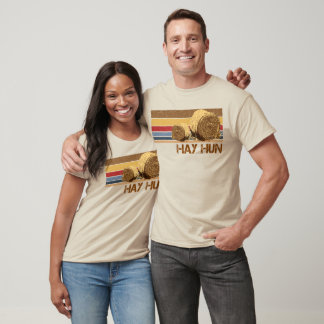 hay hun Hay bale Funny Farm Life Country Hayfield T-Shirt