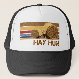 hay hun Hay bale Funny Farm Life Country Hayfield Trucker Hat