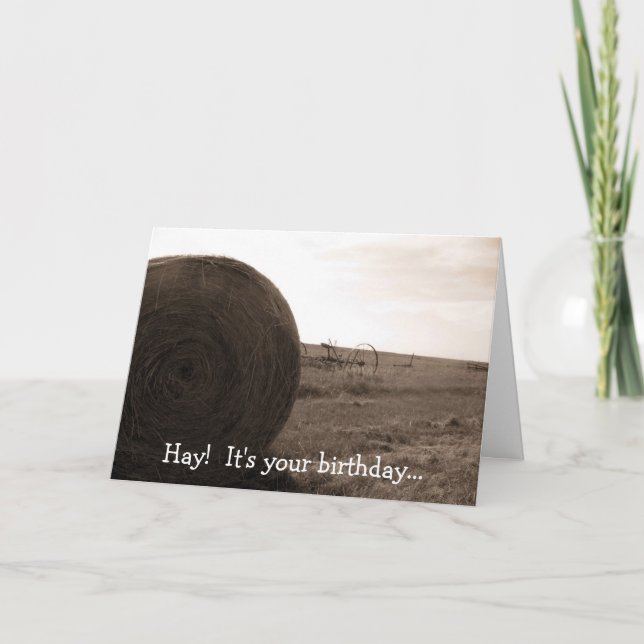Hay!  It's your birthday... Card (Front)