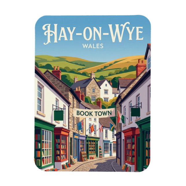 Hay-on-Wye Wales Magnet (Vertical)