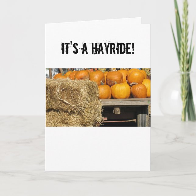Hay Ride Invitation (Front)