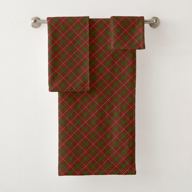 Hay Scottish Clan Tartan Plaid Pattern Bath Towel Set (Insitu)