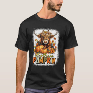 Hay There Pumpkin Highland Cow Thanksgiving Fall A T-Shirt