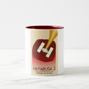 Hayabusa 2 Mission Space Art Two-Tone Coffee Mug