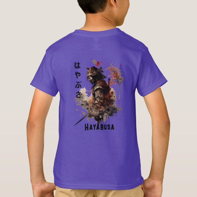 Hayabusa T-Shirt with Blue Girl Graphic-Kane Store (Back)
