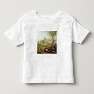 Haycart Passing a Ruined Abbey, c.1740-50 (oil on Toddler T-Shirt