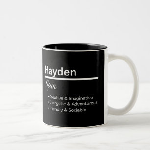 Hayden Boy Name Definition Personalized Mug