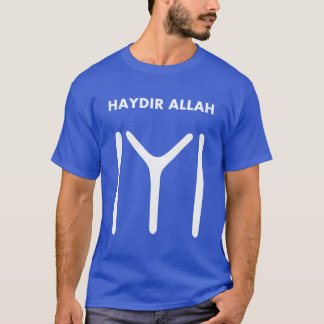 Haydir Allah - Hay Allah - Ertugrul - Kayi Flag T-Shirt