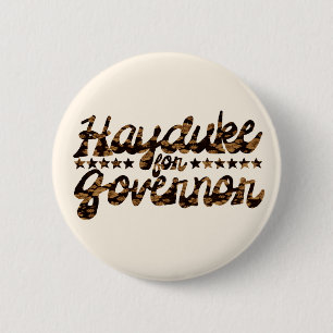 Hayduke for Governor Retro Floral 6 Cm Round Badge