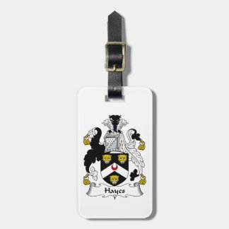Hayes Family Crest Luggage Tag