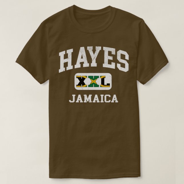 Hayes Jamaica XXL Athletic design 1 T-Shirt (Design Front)