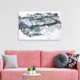 Hayes Lane Stadium Aerial View – Bromley Canvas Print