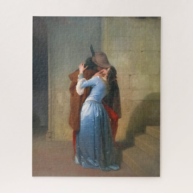 Hayez, The Kiss - Lovers, couple painting Jigsaw Puzzle (Vertical)