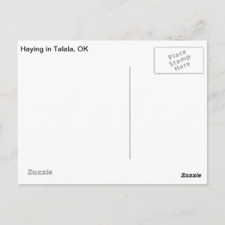 Haying in Talala, OK Postcard