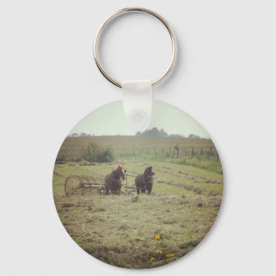 Haying Time Key Ring