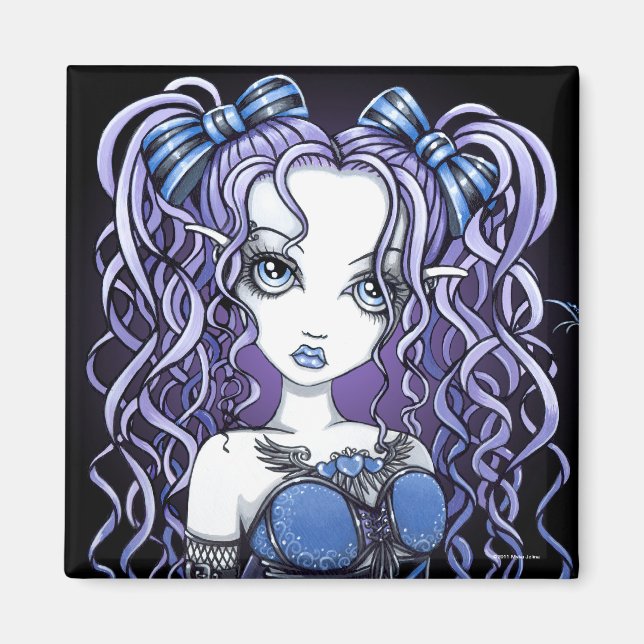 "Haylee" Gothic Couture Butterfly Fairy Magnet (Front)
