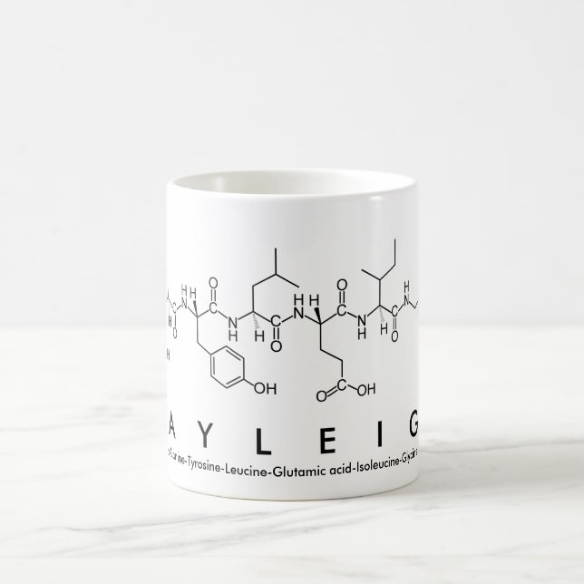 Hayleigh peptide name mug (Center)