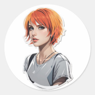 hayley williams classic round sticker