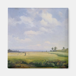 Haymaking, 1838 (oil on canvas) magnet