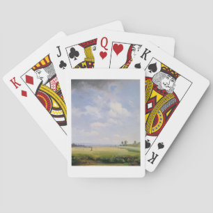 Haymaking, 1838 (oil on canvas) playing cards