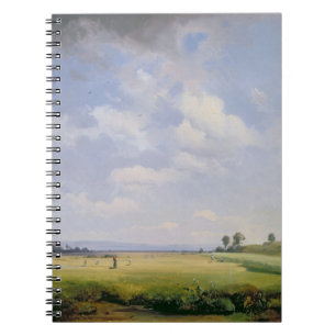 Haymaking, 1838 (oil on canvas) spiral notebook