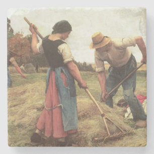 Haymaking, 1880 stone coaster