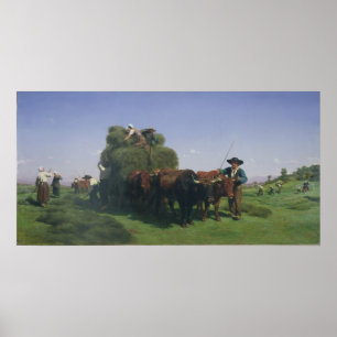 Haymaking, Auvergne Poster