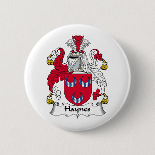 Haynes Family Crest 6 Cm Round Badge