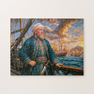 Hayreddin Barbarossa Naval Commander Portrait Jigsaw Puzzle