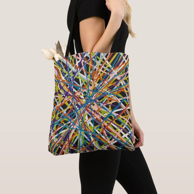 Haystack in Black Tote Bag (Close Up)