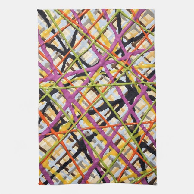 Haystack in Purple Kitchen Towel (Vertical)