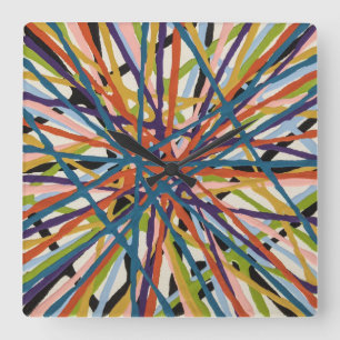 Haystack in White Wall Clock